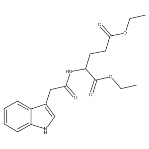 1,5-Diethyl (2S)-2-[2-(1H-indol-3-YL)acetamido]pentanedioate Structure