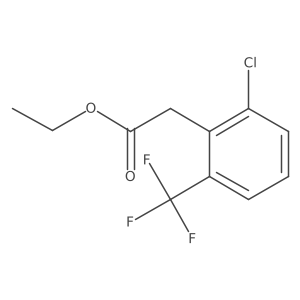 Ethyl 2-chloro-6-(trifluoromethyl)phenylacetate结构式