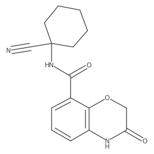 n-(1-Cyanocyclohexyl)-3-oxo-3,4-dihydro-2h-1,4-benzoxazine-8-carboxamide Structure