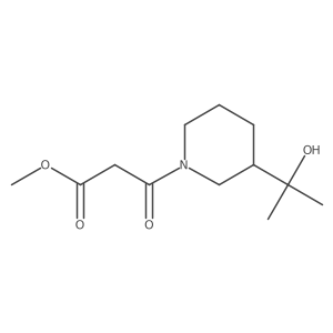 Methyl 3-[3-(2-hydroxypropan-2-yl)piperidin-1-yl]-3-oxopropanoate Structure