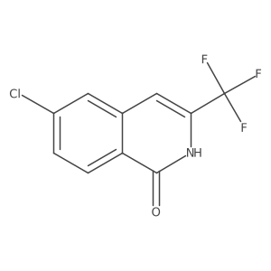 6-Chloro-3-(trifluoromethyl)-1,2-dihydroisoquinolin-1-one Structure