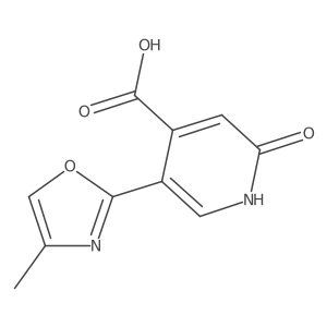2-Hydroxy-5-(4-methyl-1,3-oxazol-2-yl)pyridine-4-carboxylic acid结构式
