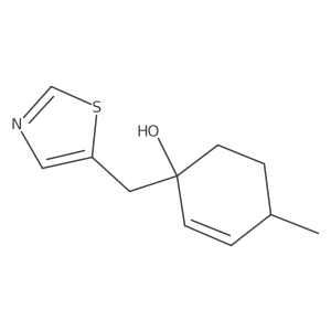4-Methyl-1-[(1,3-thiazol-5-yl)methyl]cyclohex-2-en-1-ol结构式