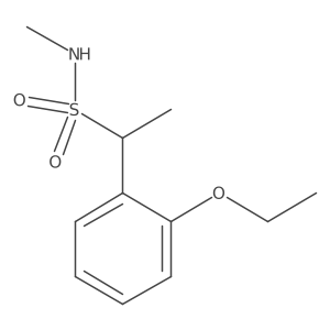 1-(2-ethoxyphenyl)-N-methylethane-1-sulfonamide结构式