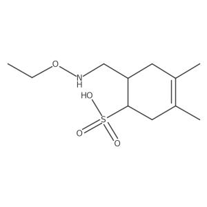 6-[(Ethoxyamino)methyl]-3,4-dimethylcyclohex-3-ene-1-sulfonic acid结构式