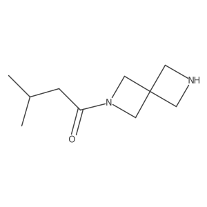 1-{2,6-Diazaspiro[3.3]heptan-2-yl}-3-methylbutan-1-one Structure