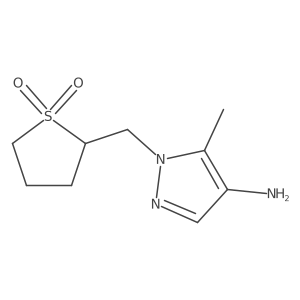 2-[(4-amino-5-methyl-1H-pyrazol-1-yl)methyl]-1lambda6-thiolane-1,1-dione Structure