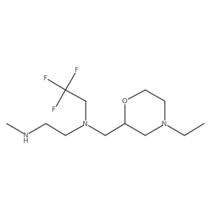[(4-Ethylmorpholin-2-yl)methyl][2-(methylamino)ethyl](2,2,2-trifluoroethyl)amine结构式