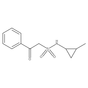 N-(2-methylcyclopropyl)-2-oxo-2-phenylethane-1-sulfonamide结构式