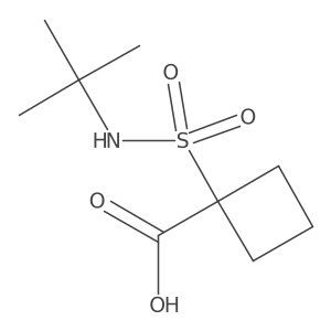 1-(Tert-butylsulfamoyl)cyclobutane-1-carboxylic acid Structure