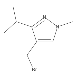 4-(bromomethyl)-1-methyl-3-(propan-2-yl)-1H-pyrazole结构式