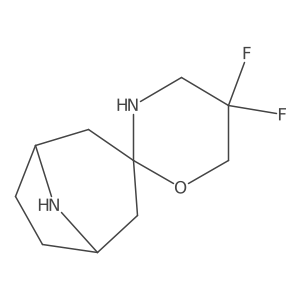 5',5'-Difluoro-8-azaspiro[bicyclo[3.2.1]octane-3,2'-[1,3]oxazinane]结构式