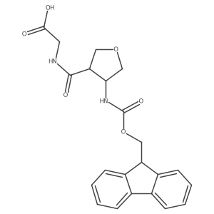 2-{[4-({[(9H-fluoren-9-yl)methoxy]carbonyl}amino)oxolan-3-yl]formamido}acetic acid Structure