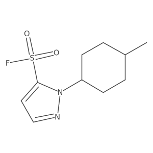 1-(4-methylcyclohexyl)-1H-pyrazole-5-sulfonyl fluoride结构式