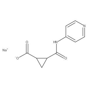 Sodium;(1R,2S)-2-(pyridin-4-ylcarbamoyl)cyclopropane-1-carboxylate结构式