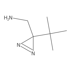 (3-tert-butyl-3H-diazirin-3-yl)methanamine结构式