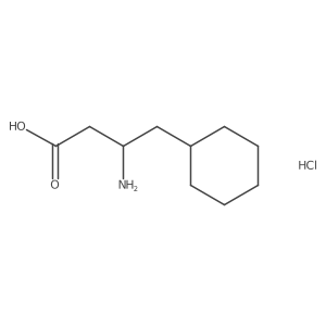 (3S)-3-amino-4-cyclohexylbutanoic acid hydrochloride结构式