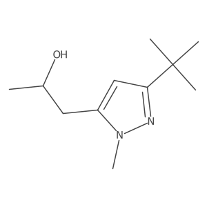 (2S)-1-(3-tert-butyl-1-methyl-1H-pyrazol-5-yl)propan-2-ol Structure