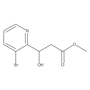 methyl (3R)-3-(3-bromopyridin-2-yl)-3-hydroxypropanoate Structure