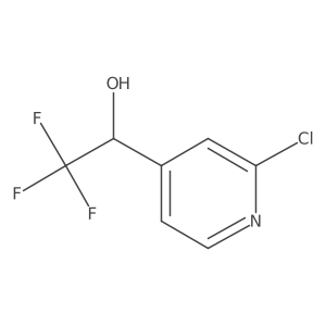 (1R)-1-(2-chloropyridin-4-yl)-2,2,2-trifluoroethan-1-ol结构式