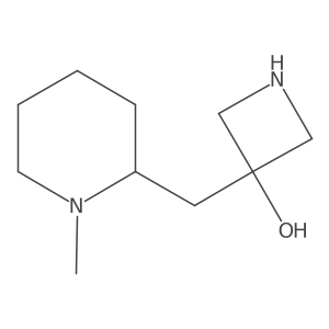 3-[(1-Methylpiperidin-2-yl)methyl]azetidin-3-ol Structure