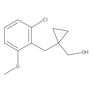 {1-[(2-Chloro-6-methoxyphenyl)methyl]cyclopropyl}methanol结构式