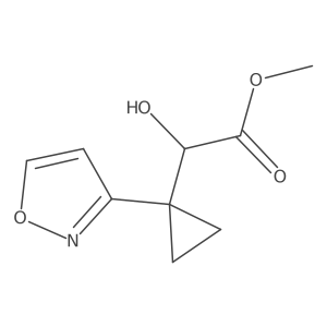 Methyl 2-hydroxy-2-[1-(1,2-oxazol-3-yl)cyclopropyl]acetate Structure