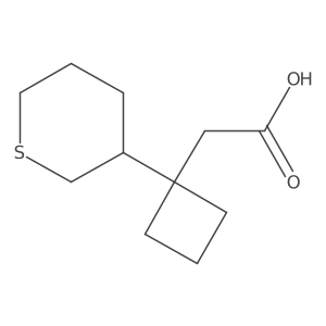 2-[1-(Thian-3-yl)cyclobutyl]acetic acid结构式