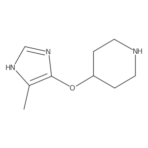 4-[(4-methyl-1H-imidazol-5-yl)oxy]piperidine结构式