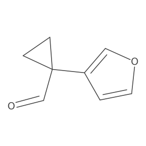 1-(Furan-3-yl)cyclopropane-1-carbaldehyde结构式