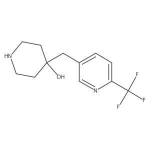 4-{[6-(Trifluoromethyl)pyridin-3-yl]methyl}piperidin-4-ol Structure