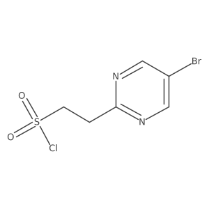 2-(5-Bromopyrimidin-2-yl)ethane-1-sulfonyl chloride结构式