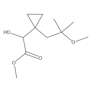Methyl 2-hydroxy-2-[1-(2-methoxy-2-methylpropyl)cyclopropyl]acetate Structure