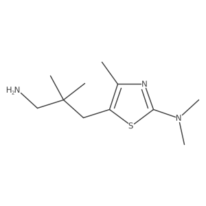 5-(3-amino-2,2-dimethylpropyl)-N,N,4-trimethyl-1,3-thiazol-2-amine Structure