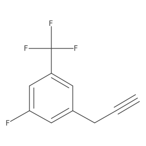1-Fluoro-3-(prop-2-yn-1-yl)-5-(trifluoromethyl)benzene结构式