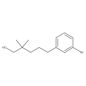 5-(3-Bromophenyl)-2,2-dimethylpentan-1-ol Structure