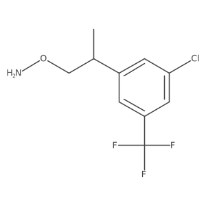O-{2-[3-chloro-5-(trifluoromethyl)phenyl]propyl}hydroxylamine Structure