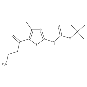 tert-butyl N-[5-(4-aminobut-1-en-2-yl)-4-methyl-1,3-thiazol-2-yl]carbamate Structure