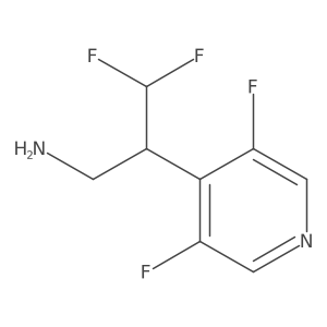 2-(3,5-Difluoropyridin-4-yl)-3,3-difluoropropan-1-amine结构式