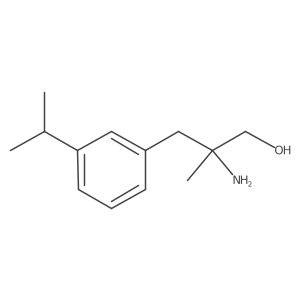 2-Amino-2-methyl-3-[3-(propan-2-yl)phenyl]propan-1-ol Structure