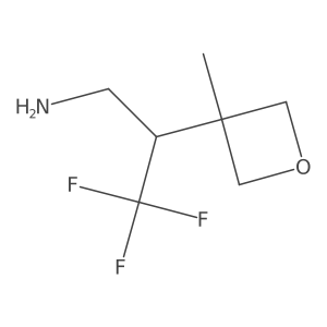 3,3,3-Trifluoro-2-(3-methyloxetan-3-yl)propan-1-amine结构式