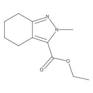 Ethyl 2-methyl-4,5,6,7-tetrahydro-2H-indazole-3-carboxylate Structure