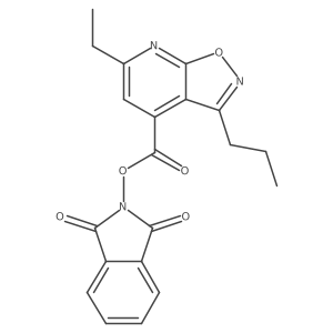 1,3-dioxo-2,3-dihydro-1H-isoindol-2-yl 6-ethyl-3-propyl-[1,2]oxazolo[5,4-b]pyridine-4-carboxylate Structure