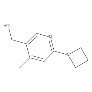 (6-(Azetidin-1-YL)-4-methylpyridin-3-YL)methanol Structure