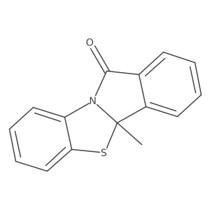 4b-Methylbenzo[4,5]thiazolo[2,3-a]isoindol-11(4bH)-one结构式