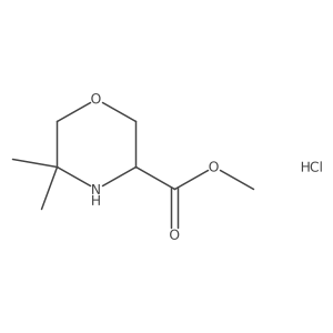 Methyl 5,5-dimethylmorpholine-3-carboxylate;hydrochloride结构式