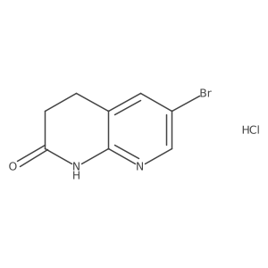 6-Bromo-4,8-dihydro-1,8-naphthyridin-2(3H)-one hydrochloride结构式
