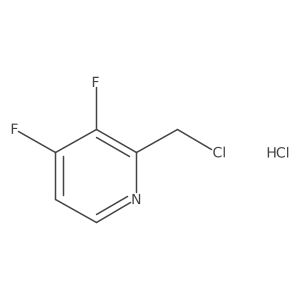 2-(Chloromethyl)-3,4-difluoropyridine;hydrochloride结构式