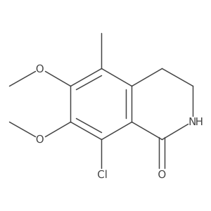 8-Chloro-3,4-dihydro-6,7-dimethoxy-5-methyl-1(2h)-isoquinolinone结构式