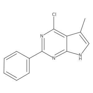 4-chloro-5-methyl-2-phenyl-7H-pyrrolo[2,3-d]pyrimidine Structure